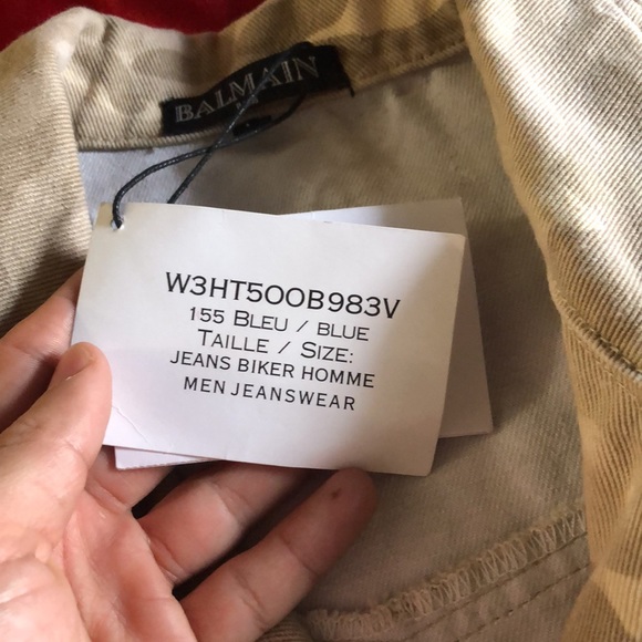 Womens Balmain camo moto jacket - Picture 2 of 7